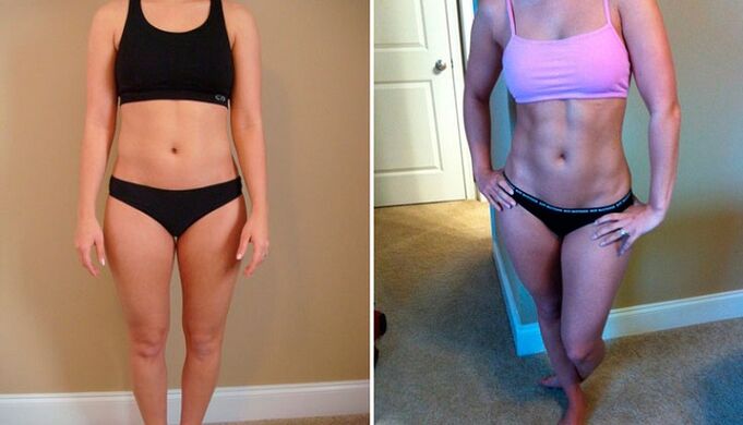 před a po hubnutí 10 kg za měsíc